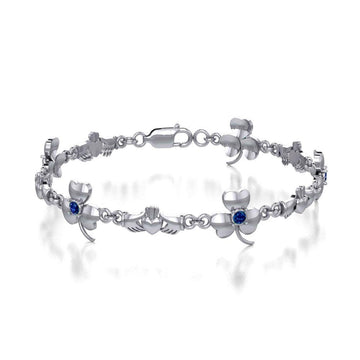 Celtic Irish Claddagh Link Bracelet TBL085 - Jewelry